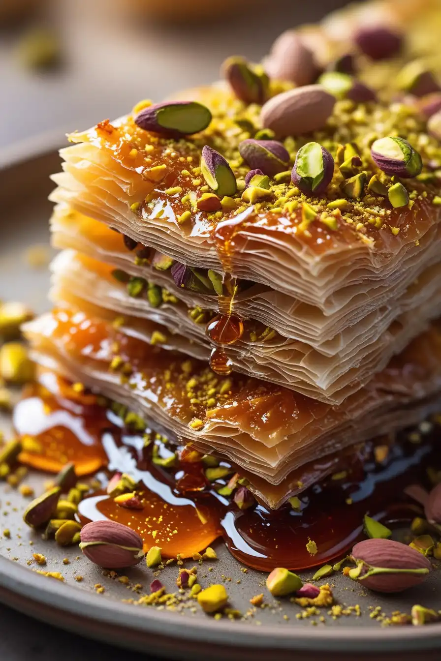 Traditional Middle Eastern dessert table