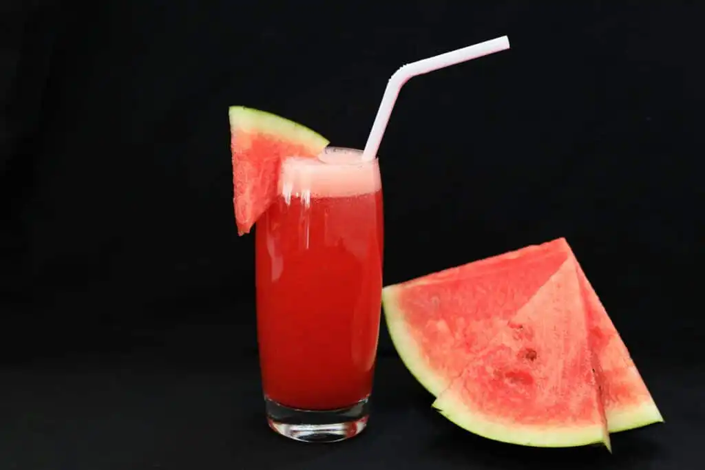 Ingredients for watermelon juice recipe