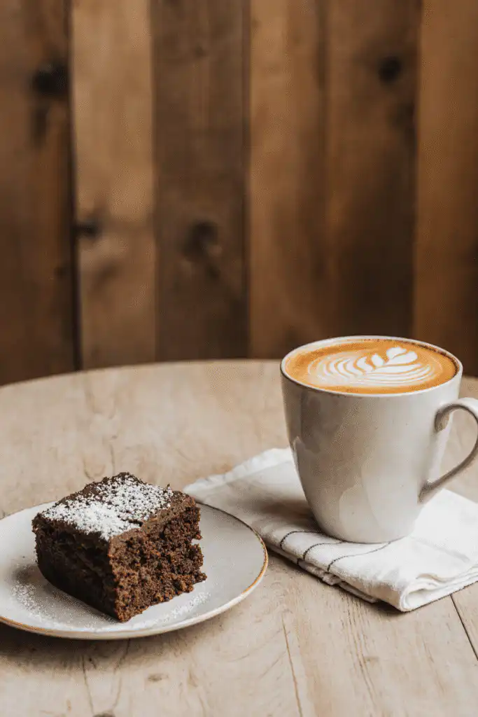 Frosting cappuccino cake