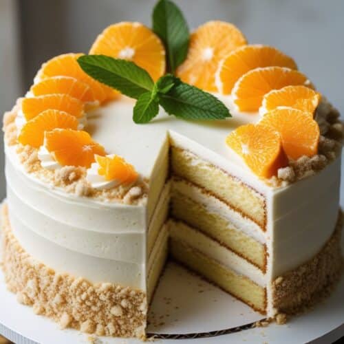 Cake Orange Creamsicle: A Nostalgic Summer Dessert You’ll Love 2 Cake Orange Creamsicle with creamy frosting and candied orange slices
