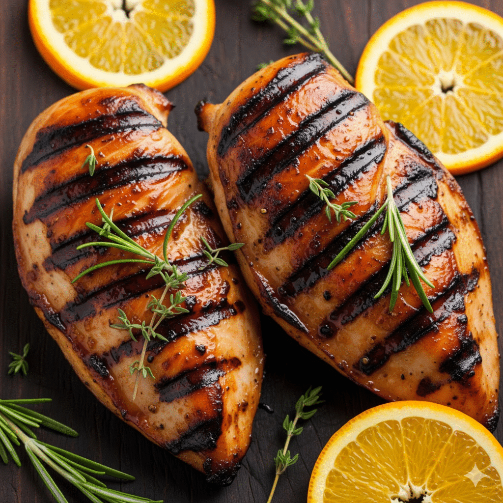 chipotle chicken recipe card with finished dish