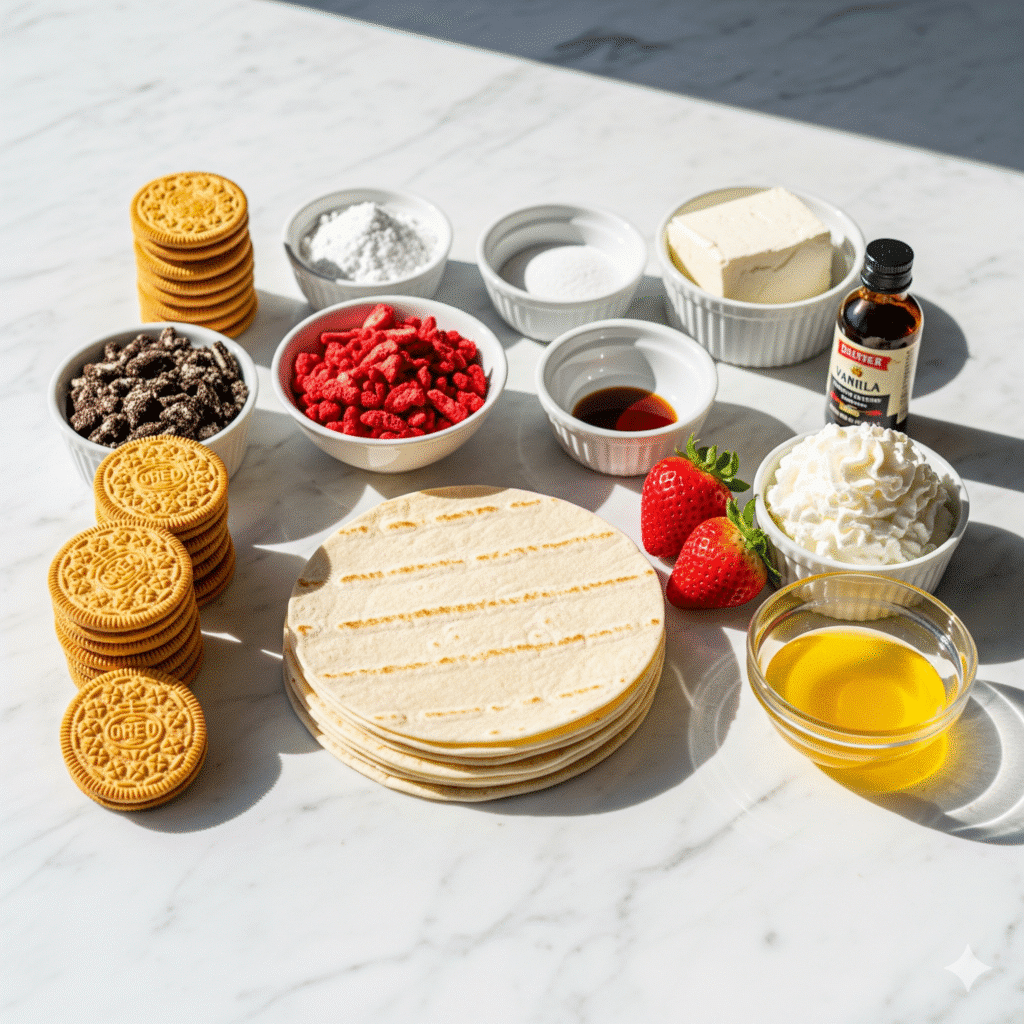 Strawberry Crunch Cheesecake Tacos – Easy No Bake Dessert 4 Ingredients for Strawberry Crunch Cheesecake Tacos no bake dessert