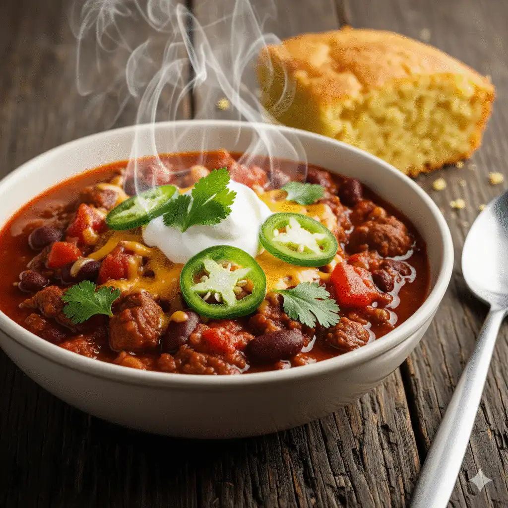 Fresh ingredients for The Coziest Chili Recipe