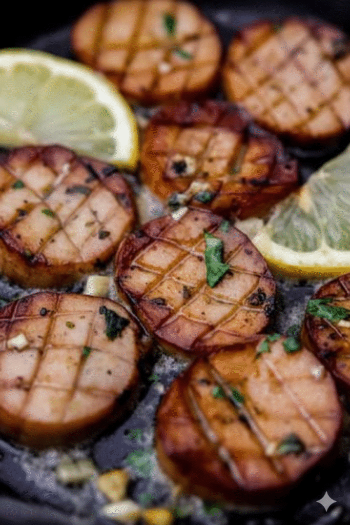Gourmet Plant-Based “Scallops” with King Oyster Mushrooms
