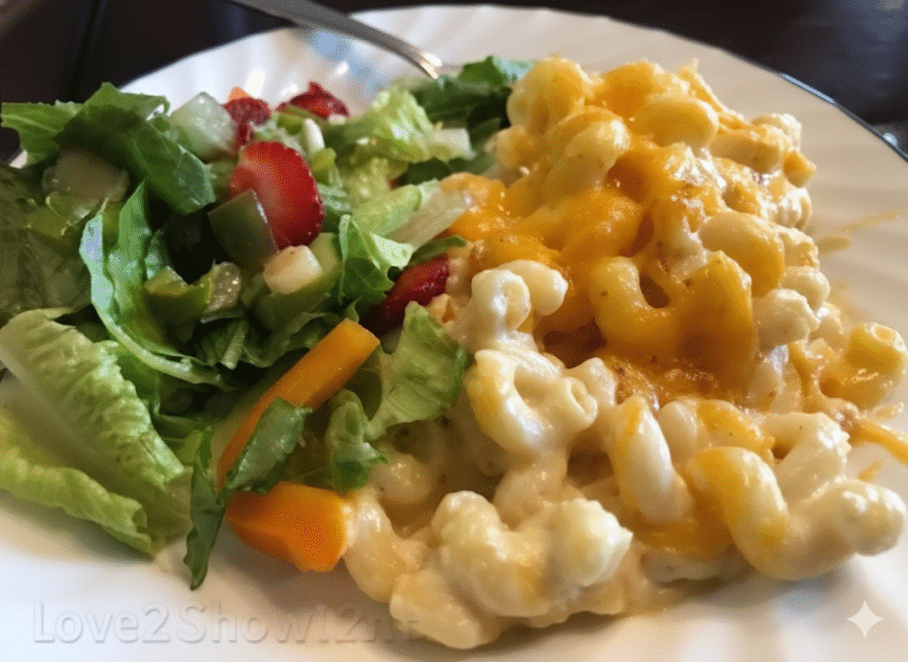 Serving The ULTIMATE Baked Macaroni and Cheese with golden crust and creamy interior