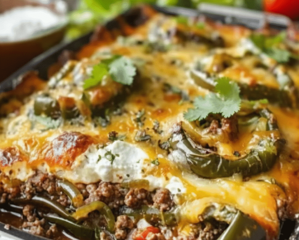 Baked Beef Chiles Rellenos Casserole 4 Gemini Generated Image 7uecje7uecje7uec