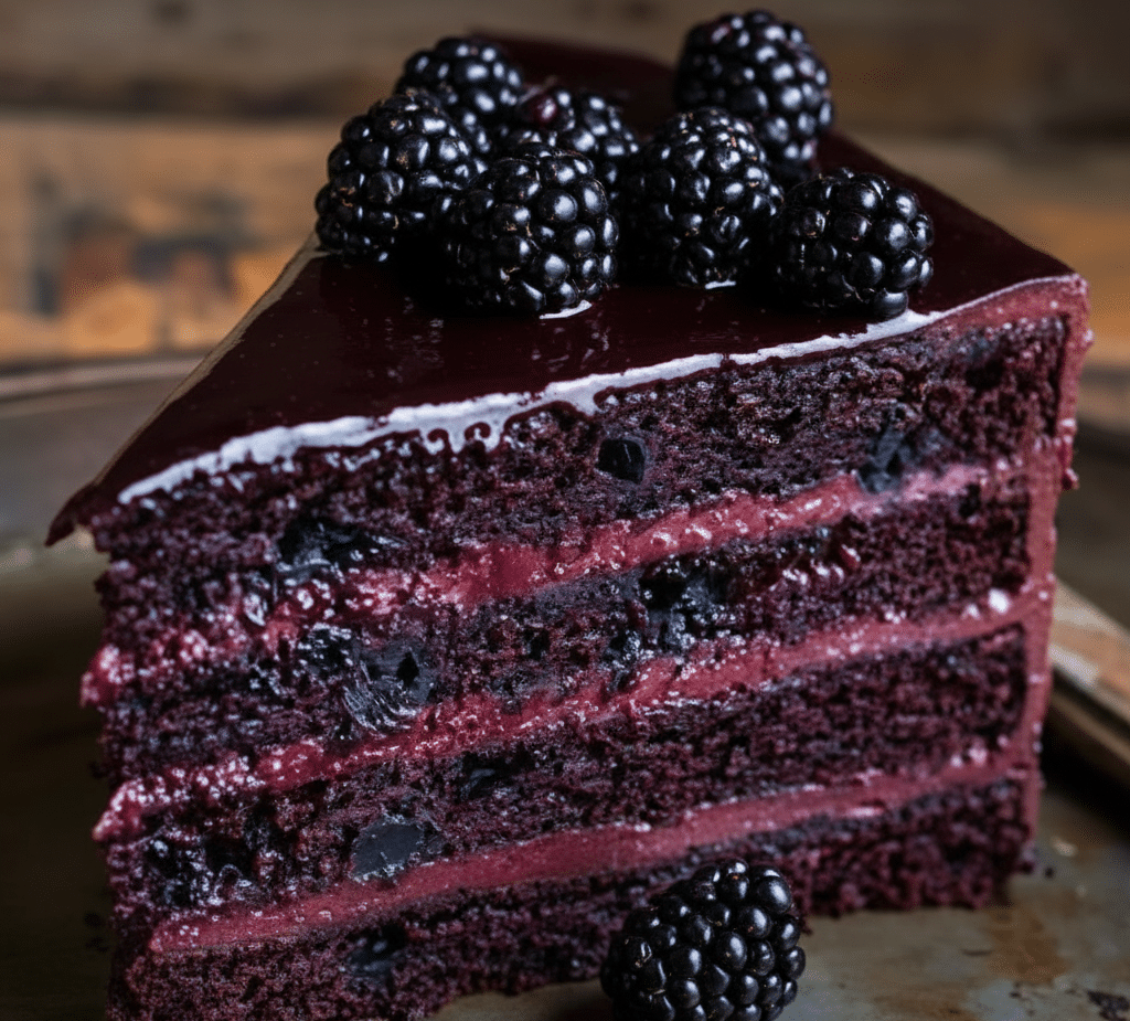 Blackberry Velvet Gothic Cake 3 Blackberry Velvet Gothic Cake
