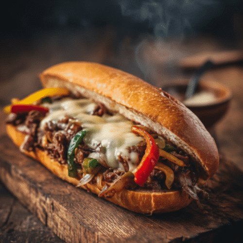 Ground Beef Philly Cheesesteaks: An Incredible Ultimate Recipe That Will Change Your Game 2 Delicious Ground Beef Philly Cheesesteaks topped with melted cheese and sautéed onions