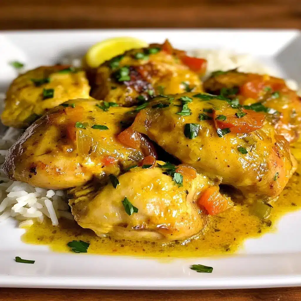 Delicious Persian saffron chicken served with vibrant rice and vegetables