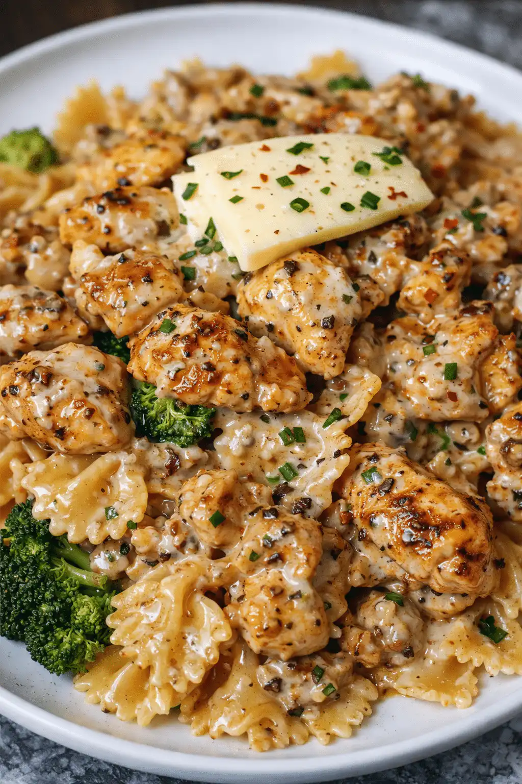Cowboy Butter Lemon Bowtie Chicken with Broccoli Bliss