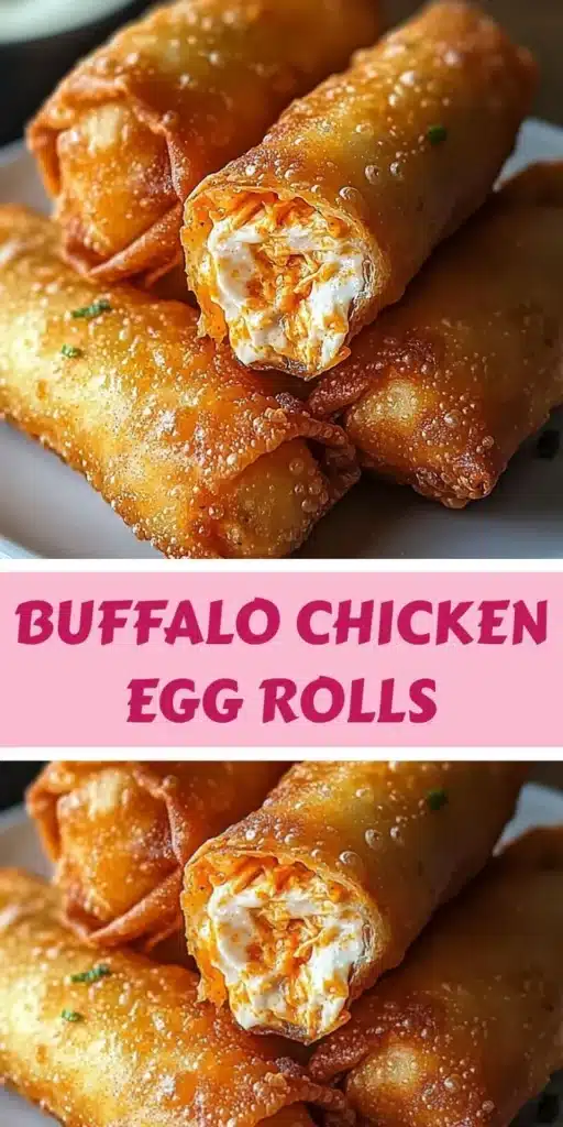 Buffalo Chicken Dip Egg Rolls served on a plate with dipping sauce