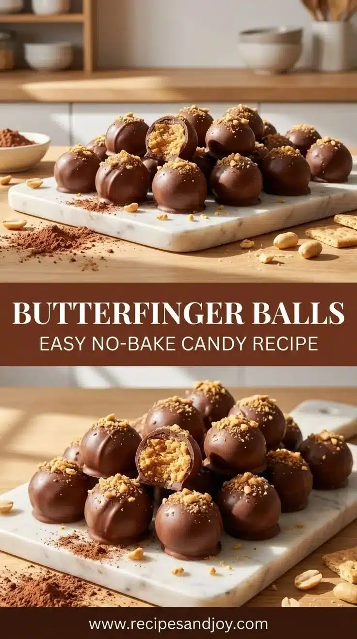 Butterfinger Balls 1 Delicious homemade Butterfinger Balls dessert recipe