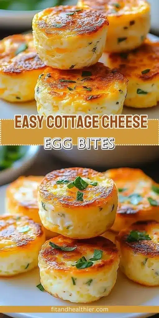 Delicious cottage cheese egg bites on a plate, perfect for a healthy snack
