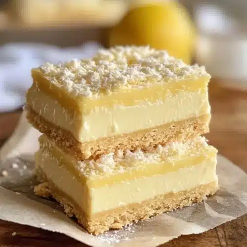 Lemon Condensed Milk Fridge Slice 2 Lemon slice dessert with condensed milk on a plate