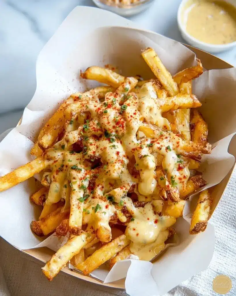 Delicious Louisiana Voodoo Fries inspired by Wingstop recipe