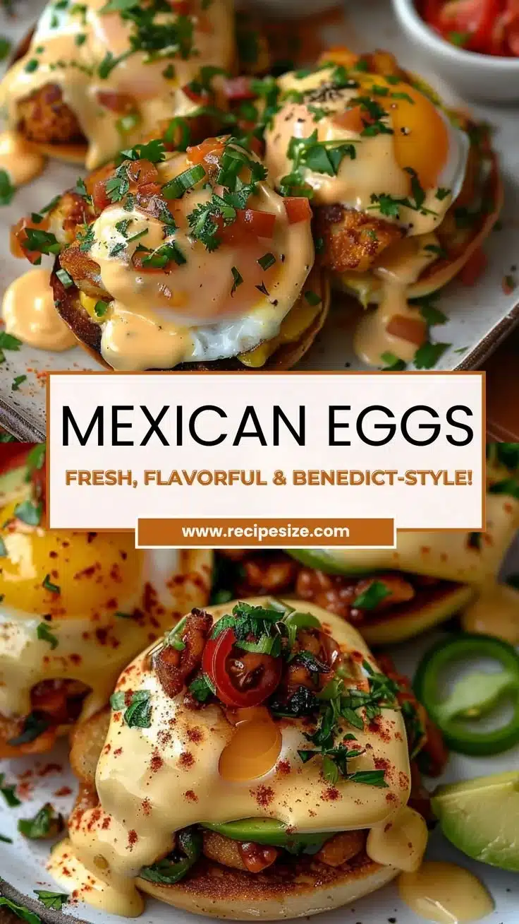 Delicious Mexican Eggs Benedict topped with avocado and salsa on a plate