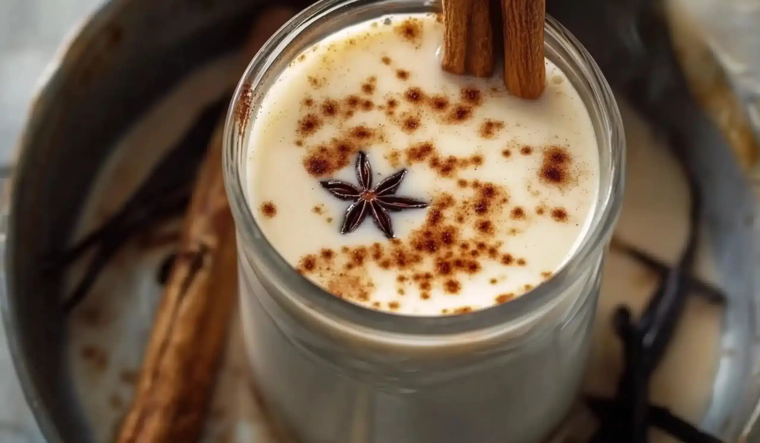 Vanilla Cinnamon Milk Tea: A Cozy, Aromatic Delight for Any Season 1 Cup of Vanilla Cinnamon Milk Tea with aromatic spices and warm colors