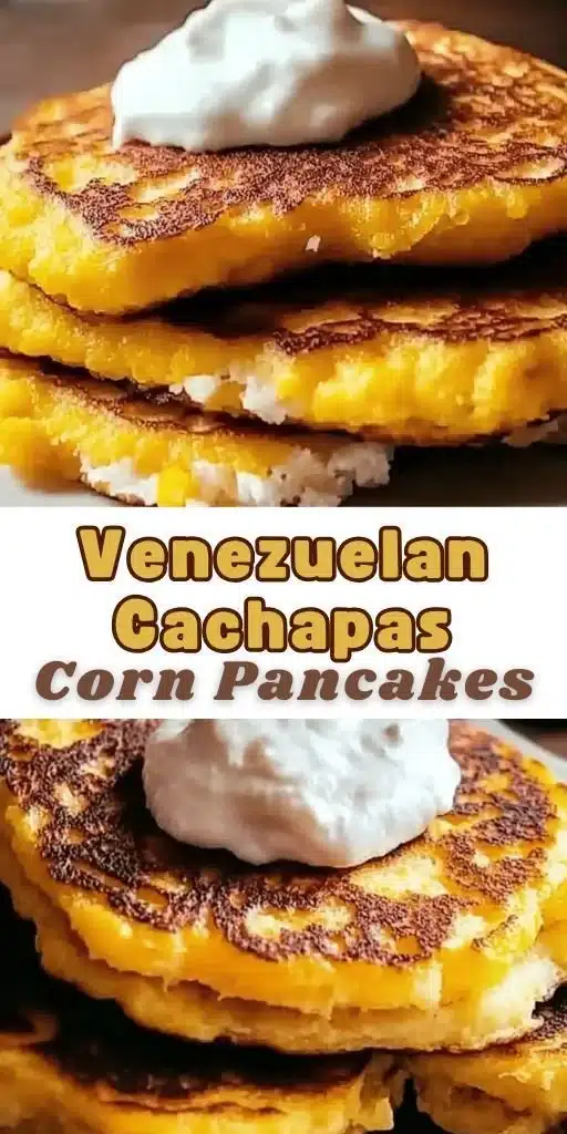 Venezuelan cachapas corn pancakes served with cheese and toppings.