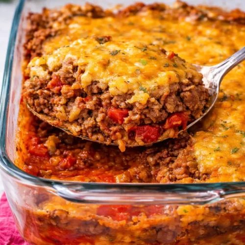 Casserole gratinee et savoureuse au fromage