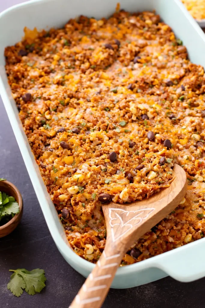 Casserole mexicain au fromage fondant