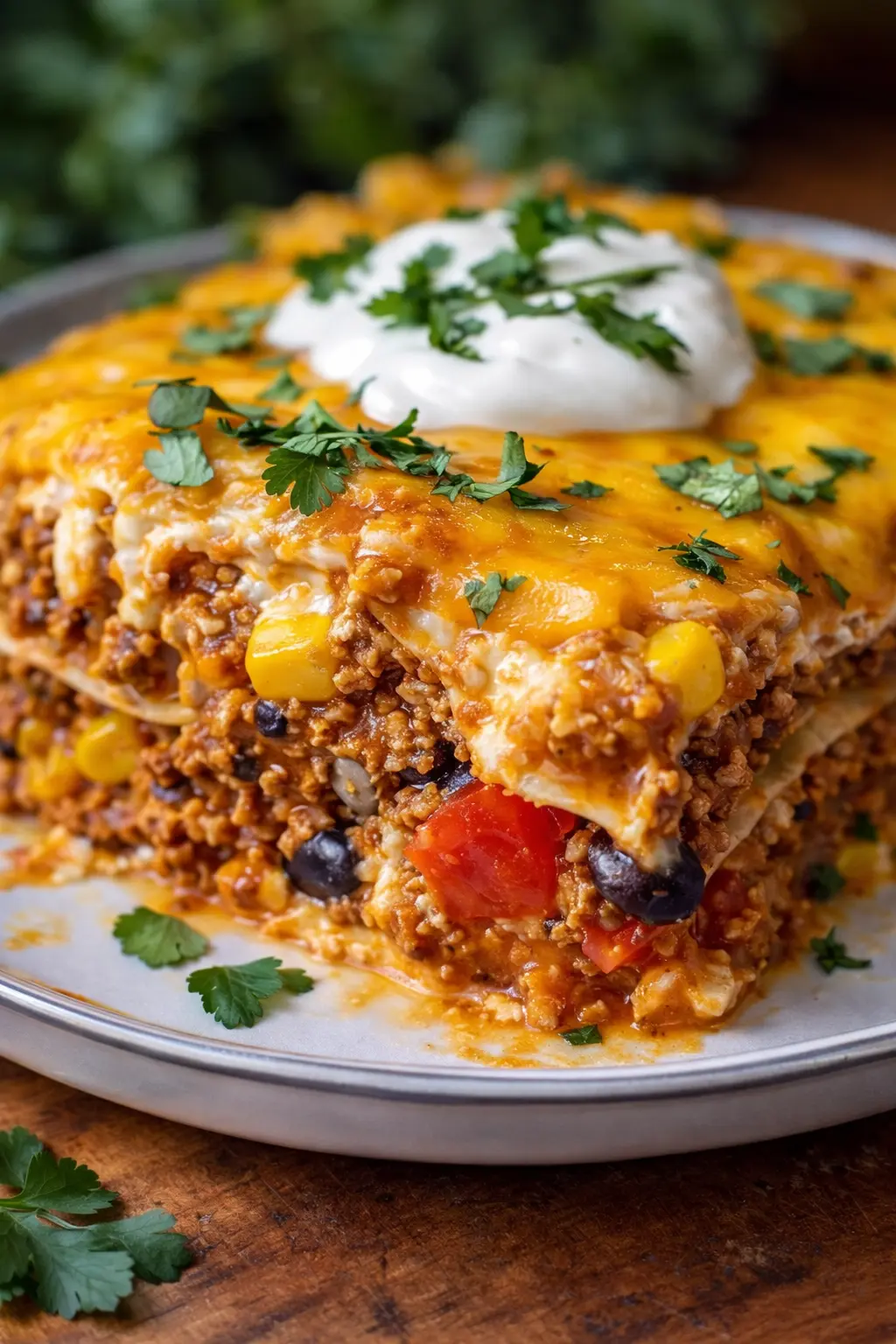 Casserole mexicaine gourmande et garnie