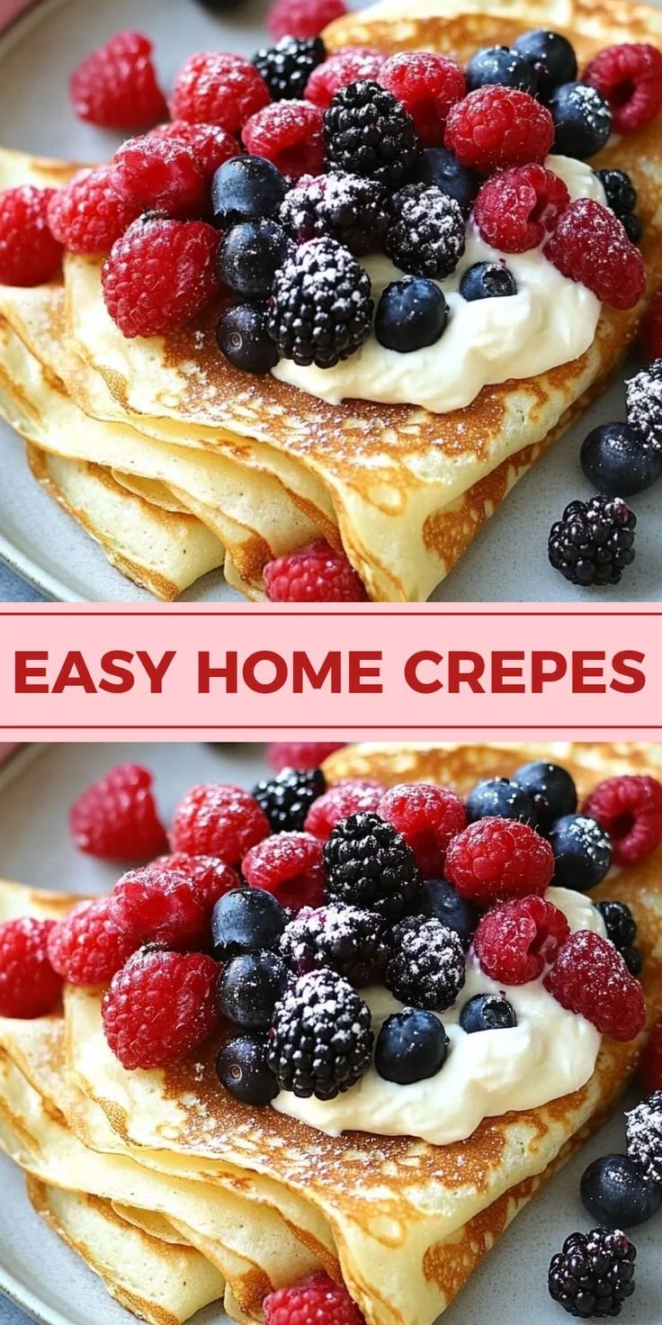 Basic Crepes 1 Plate of basic crepes ready to be filled with sweet or savory toppings