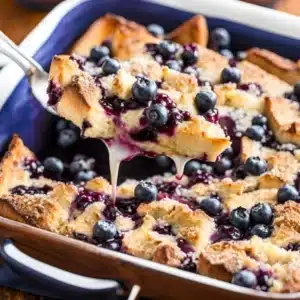 Best Blueberry French Toast Casserole Recipe 2 Delicious blueberry french toast casserole topped with fresh blueberries