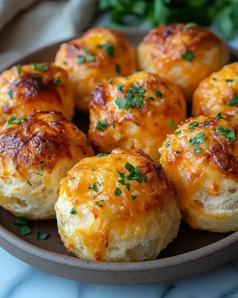 Delicious Cheesy Buffalo Chicken Bombs served with dipping sauce