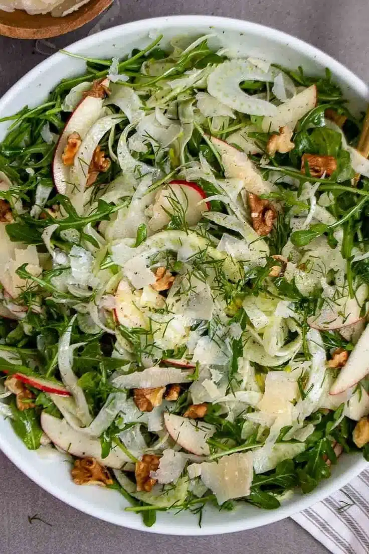 Fennel Apple Salad 1 Delicious Fennel Apple Salad with sliced fennel and fresh apples