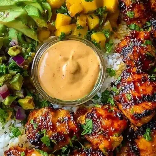 Grilled Maple Sriracha Chicken Bites with Coconut Rice & Mango Avocado Salsa Bowl with Chili Mayo 2 grilled maple sriracha chicken bites with coconut 2026 02 23 003839 576x1024 1