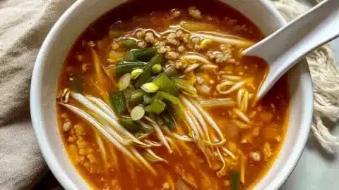 Hearty Tomato Enoki Mushroom Soup for Cozy Nights 2 Bowl of hearty Tomato Enoki Mushroom Soup for cozy nights