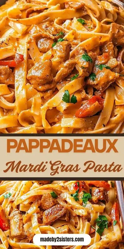 Pappadeaux Mardi Gras Pasta 1 Delicious Mardi Gras Pasta from Pappadeaux with vibrant seafood and spices.