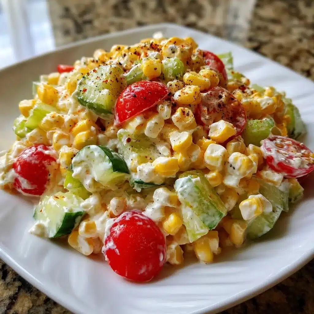 Shoepeg Corn Salad 1 Bowl of Shoepeg Corn Salad with colorful vegetables
