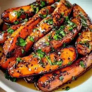 Caramelized Honey Carrots: An Incredible Ultimate Recipe 2 Caramelized honey carrots cooked to perfection with a glossy glaze.