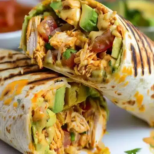 Cheesy Chicken Avocado Wrap – Best Lunch & Dinner Idea 2 Delicious Cheesy Chicken Avocado Wrap for lunch or dinner