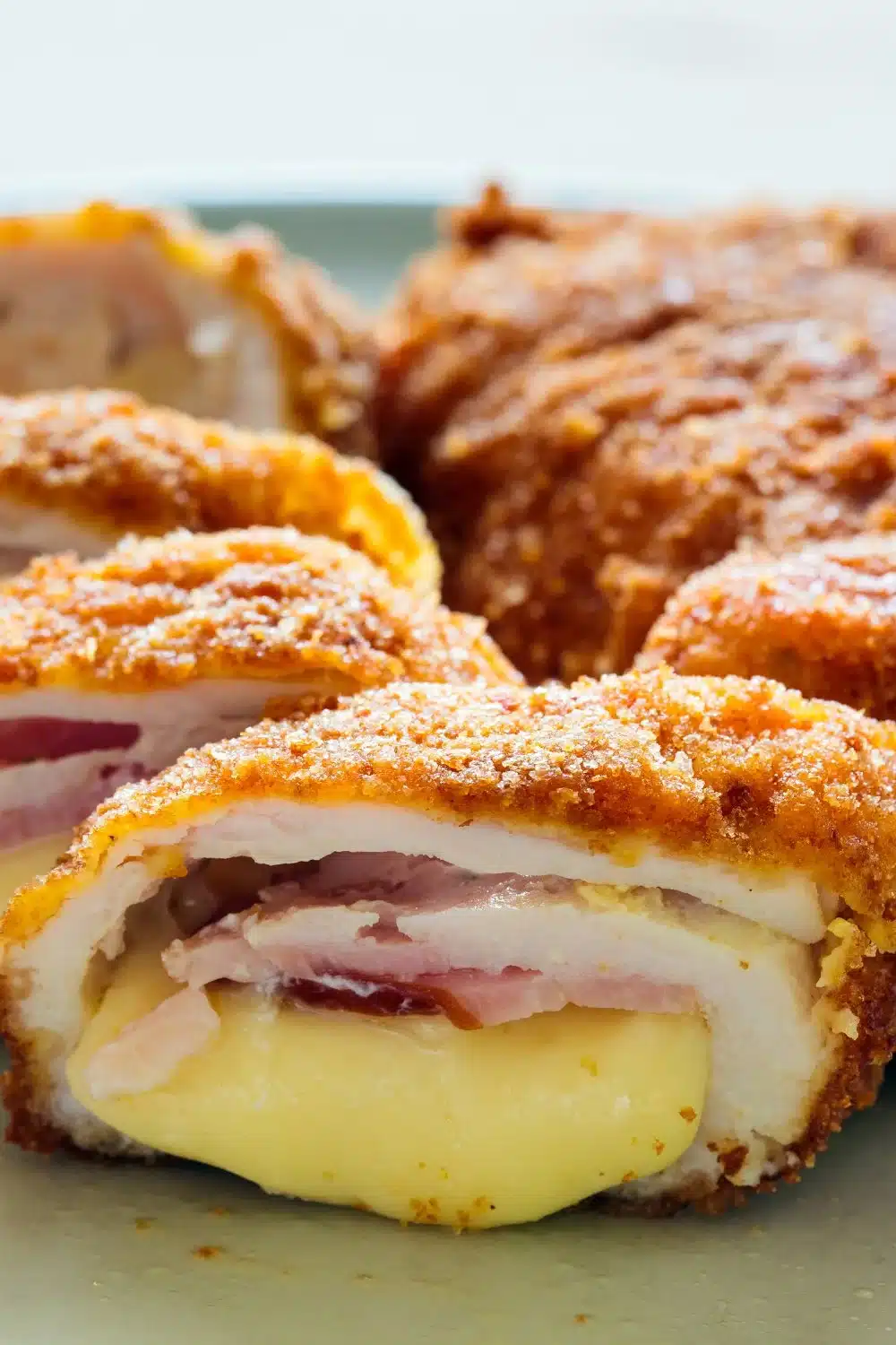 Gordon Ramsay Cordon Bleu recipe with crispy chicken and melted cheese