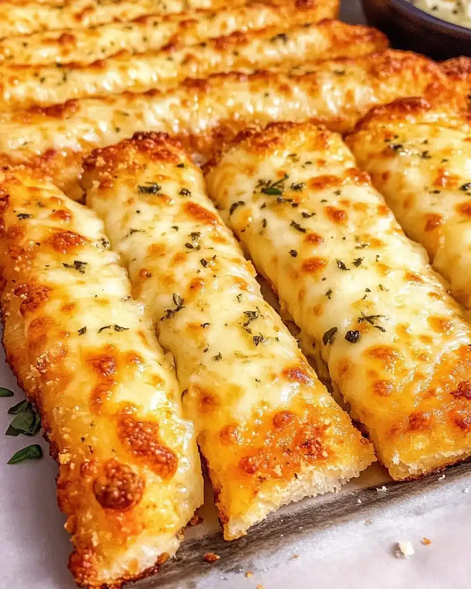 Homemade Pizza Hut-style cheese sticks recipe for delicious cheesy snacks