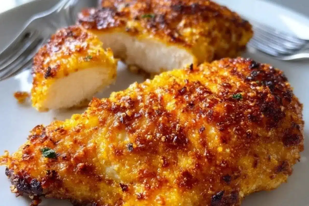 15-Minute air fryer chicken served with vegetables in a bowl.