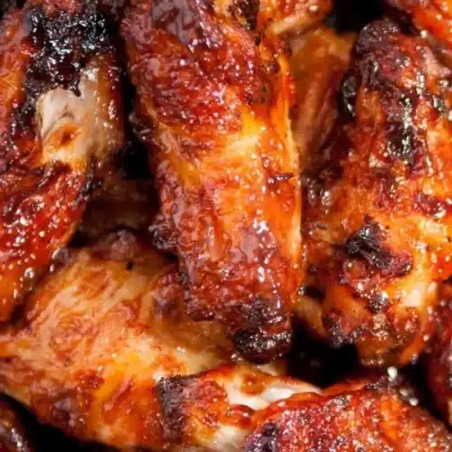 Crockpot BBQ chicken wings with three simple ingredients