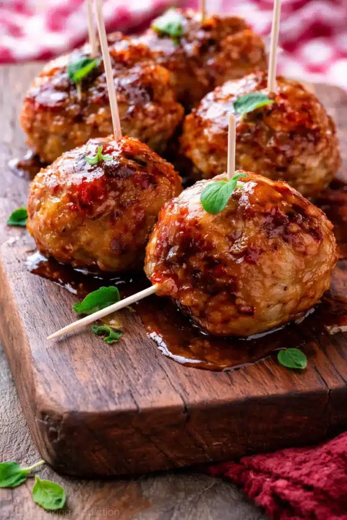 Cranberry Orange Chicken Meatballs