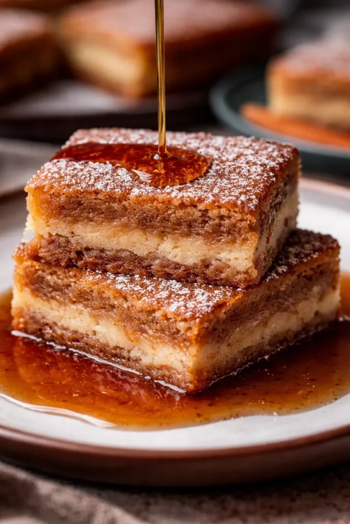 Salted Caramel Brown Sugar Pop Tart Cookie Bars with Easy Cinnamon Glaze 1