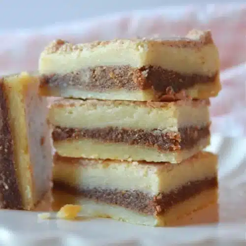 Brown Sugar Cinnamon Pop Tart Bars 2 Homemade Brown Sugar Cinnamon Pop Tart Bars on a plate