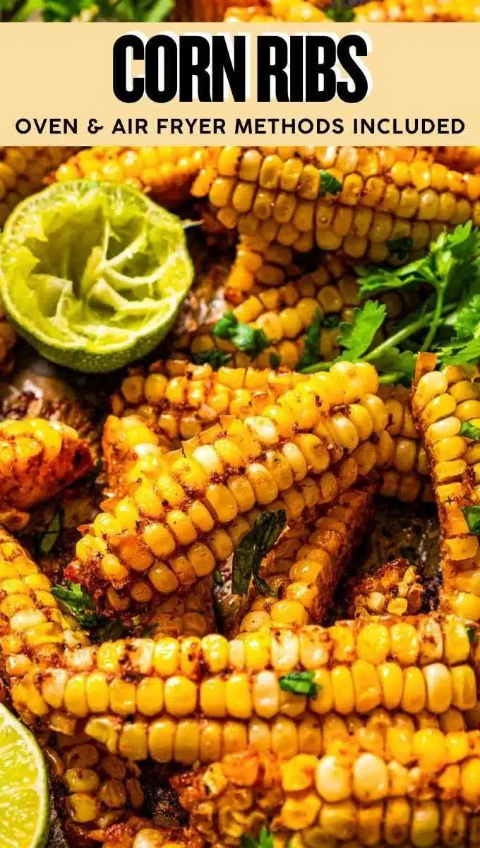 Delicious grilled corn ribs served on a plate