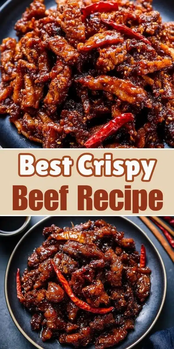 Crispy beef stir fry with colorful vegetables in a savory sauce
