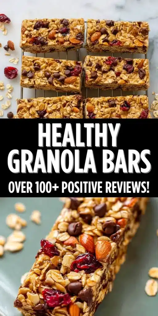 Healthy granola bars without peanut butter, a perfect snack option.