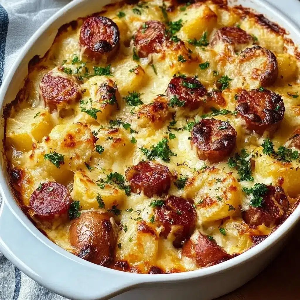 Hearty Kielbasa and Cheesy Potato Casserole recipe