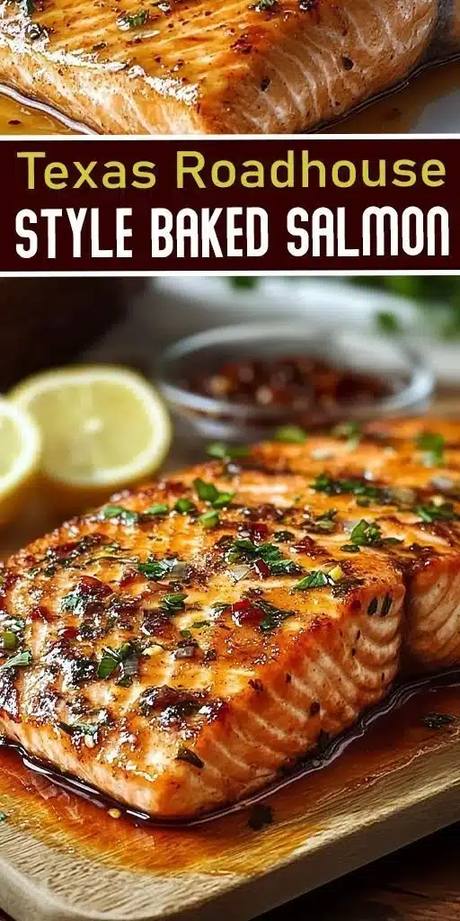 Texas Roadhouse style baked salmon with herbs and spices