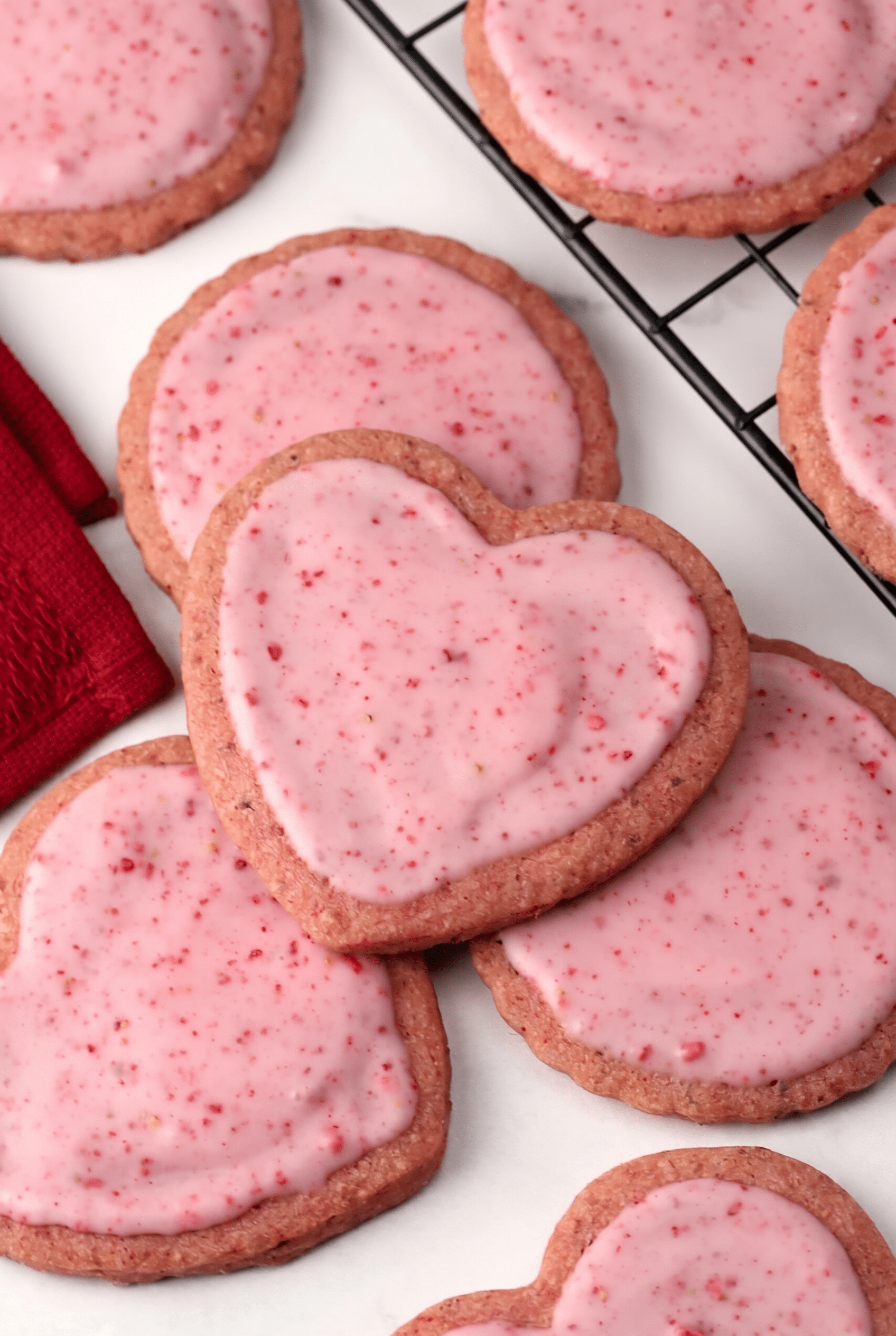 Strawberry Shortbread Cookies