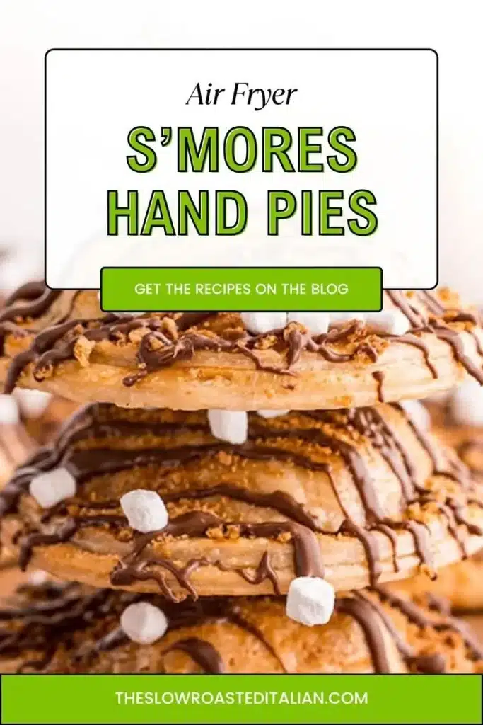 Delicious Air Fryer S’mores Hand Pies ready to eat