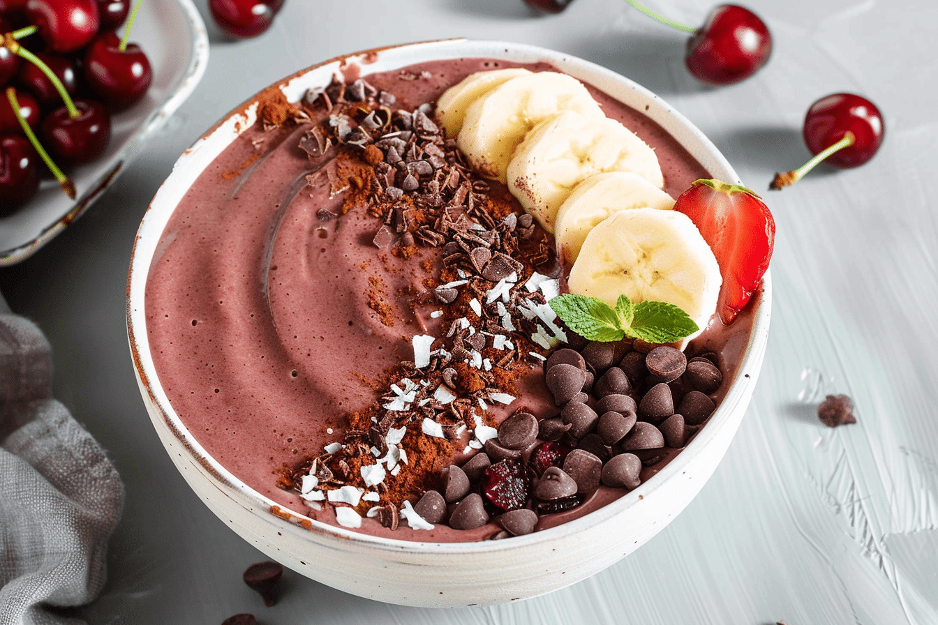 Chocolate Cherry Smoothie Bowl Recipe and Tips Today
